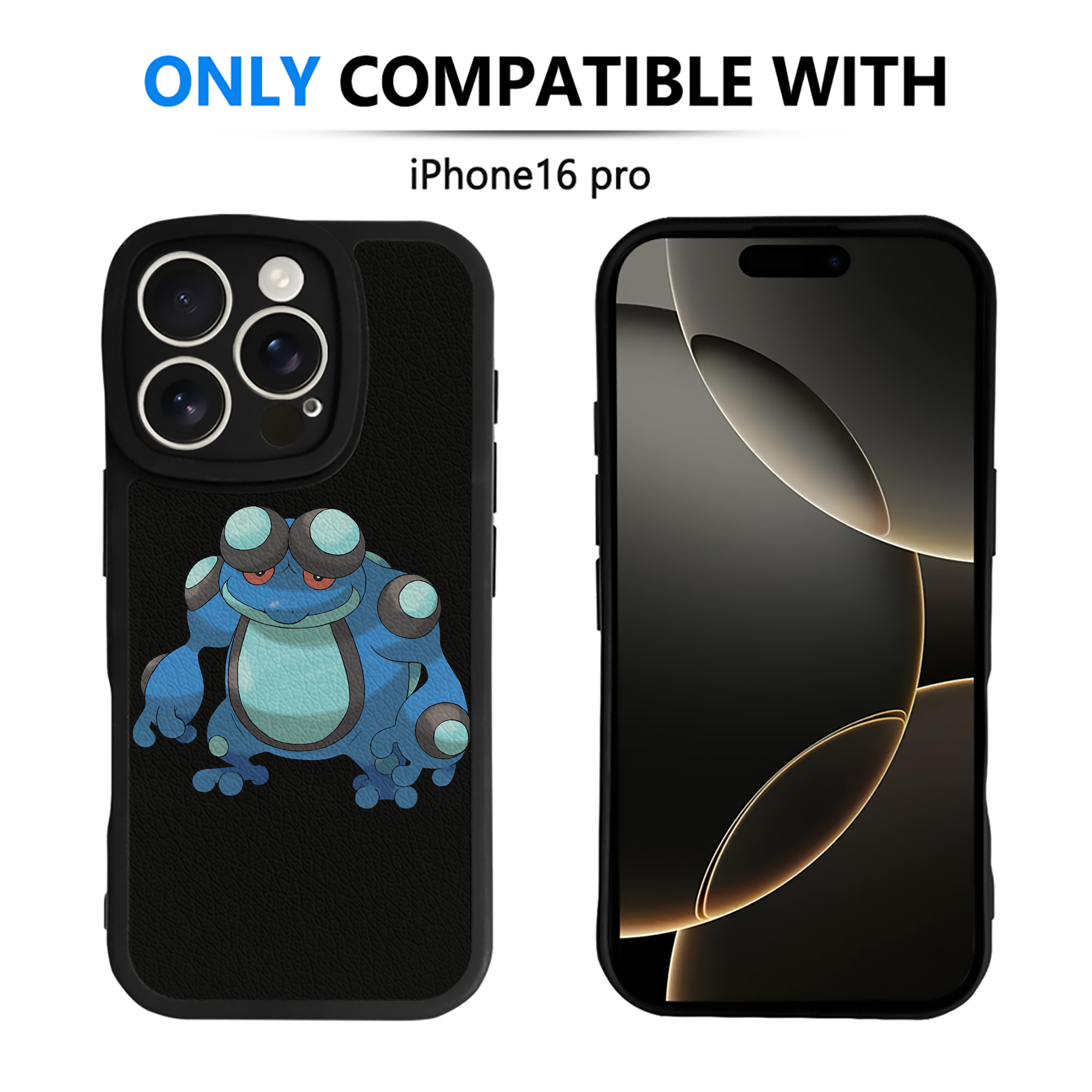 （画像用） ポケットモンスター Pokémon 【iPhone 16シリーズ対応】シリコンスマホケース（レザー調） 材質：シリコン